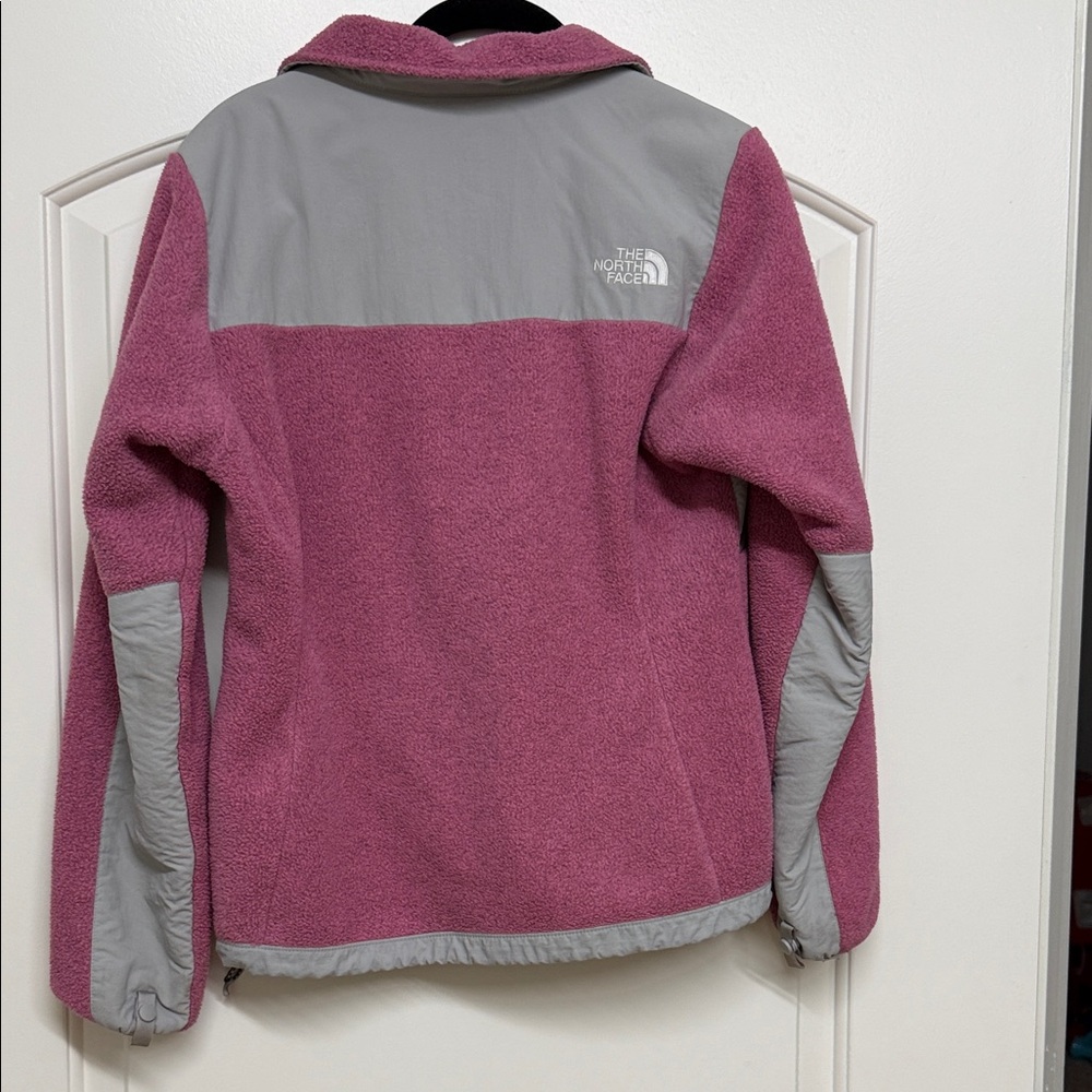 The North Face Raspberry and Gray Fleece Jacket - Picture 3 of 3